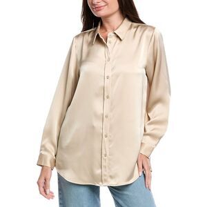 Tahari Asl Womens Shirt, Brown